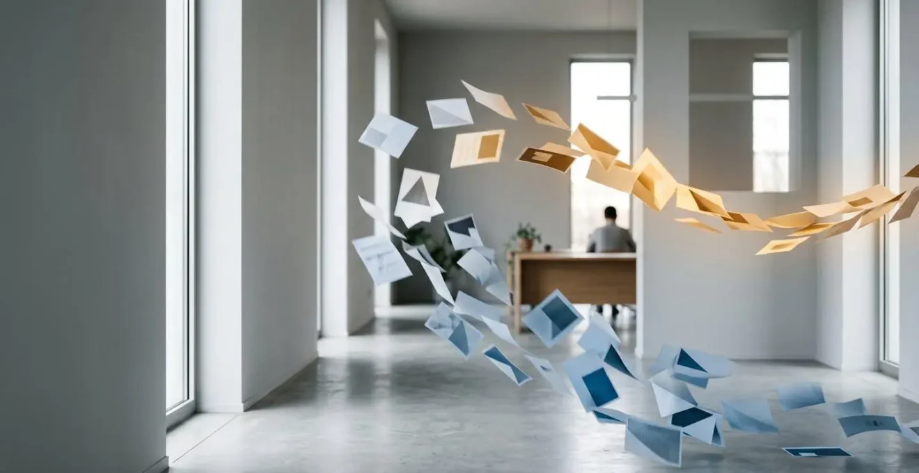 Illustration symbolique montrant le processus de tri automatisé des CV par intelligence artificielle dans le recrutement