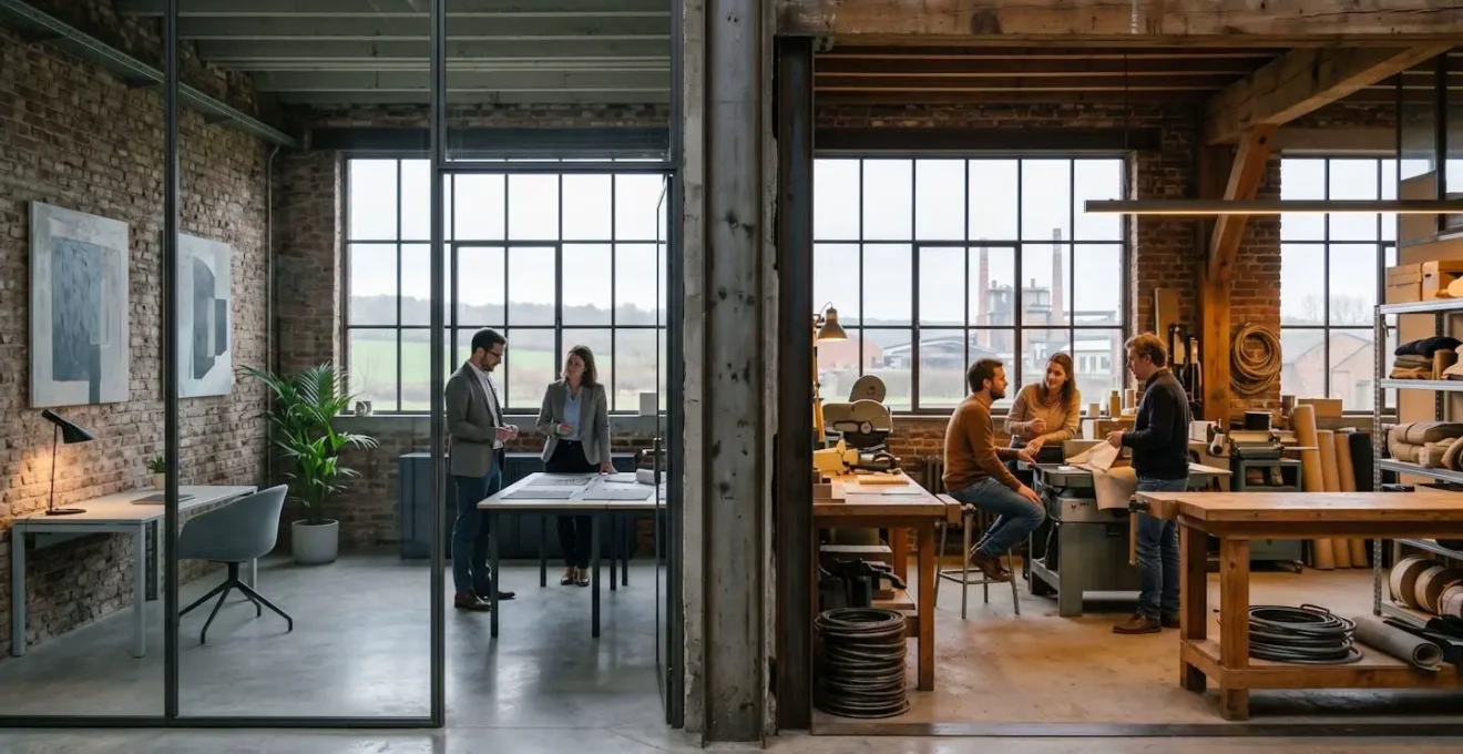 Comparaison visuelle entre LinkedIn et Facebook pour une PME industrielle en Wallonie